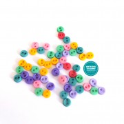 Mini Botones Decorativos -  Colores Pastel